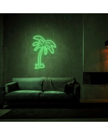Palm Tree Neon Sign for Tropical and Relaxing Decor