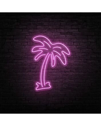 Palm Tree Neon Sign for Tropical and Relaxing Decor