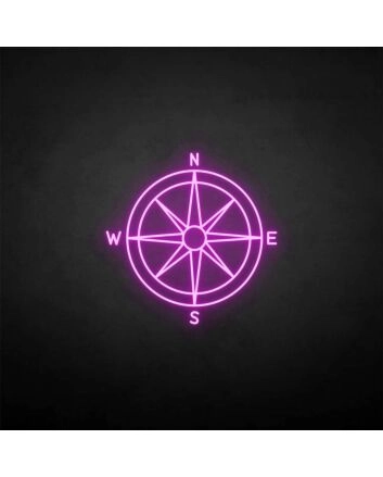 &#39;Compass&#39; neon sign