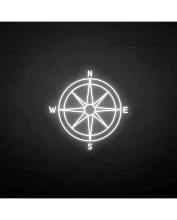 &#39;Compass&#39; neon sign