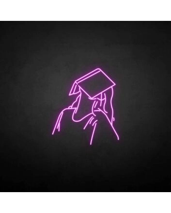 Sleeping reader neon sign