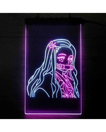 Demon Slayer Nezuko v1 Dual LED Neon Sign for Anime Fans