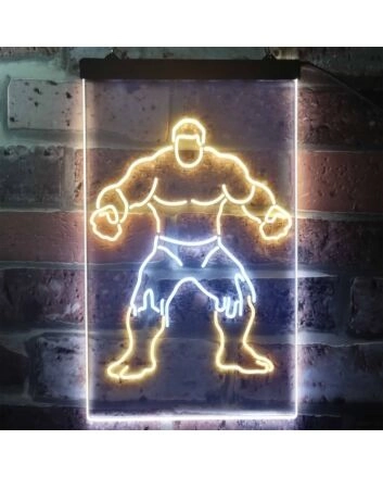 Hulk Dual LED Neon Sign for Superhero Fans