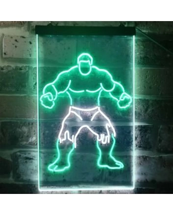 Hulk Dual LED Neon Sign for Superhero Fans