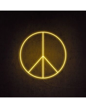 Peace Neon Sign for Relaxing and Positive Spaces