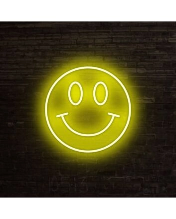 Smiley Neon Sign for Positive and Fun Spaces