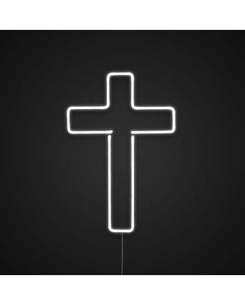 Cross Neon Sign for Religious and Spiritual Spaces