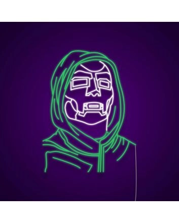 Doctor Doom Neon Sign for Comic Book Fans
