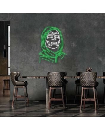 Doctor Doom Neon Sign for Comic Book Fans
