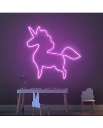 Unicorn head&#39; neon sign