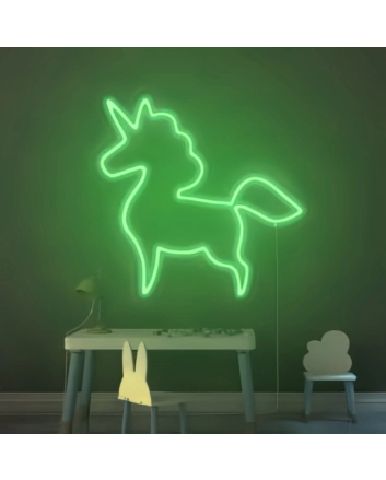 Unicorn head&#39; neon sign