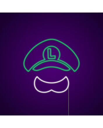 Luigi Neon Sign for Video Game Fans