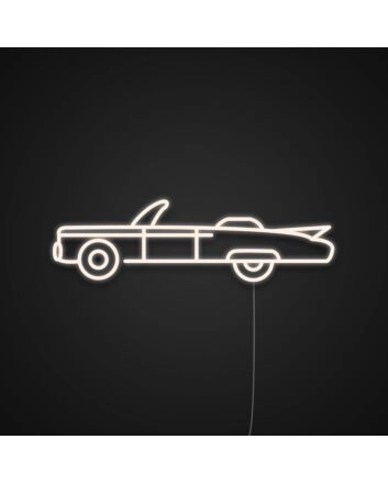 Retro Car Neon Sign for Car Enthusiasts and Retro Spaces