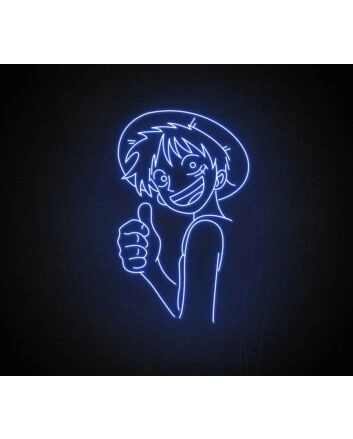 Luffy Neon Sign for Anime Fans