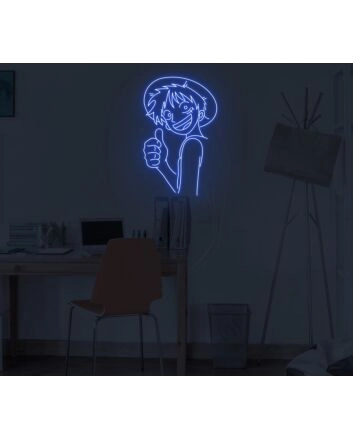 Luffy Neon Sign for Anime Fans