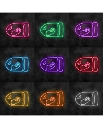 Bullet Bill Neon Sign for Video Game Fans