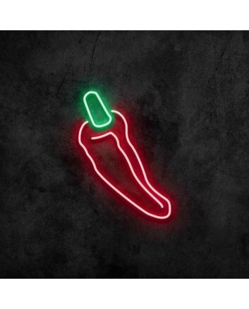 Chili Neon Sign for Food Lovers and Spicy Themes
