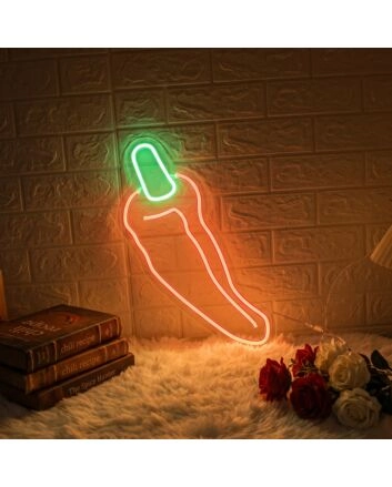 Chili Neon Sign for Food Lovers and Spicy Themes