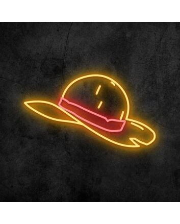 Straw Hat Pirate Neon Sign for Anime Fans