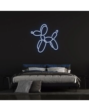 Dog Balloon Neon Sign for Fun and Whimsical Spaces
