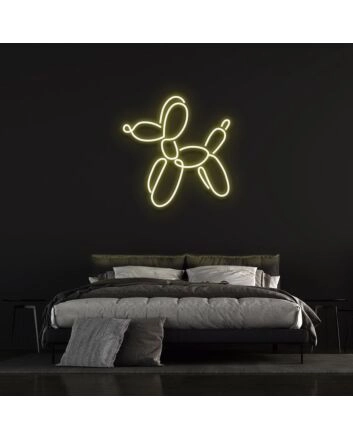 Dog Balloon Neon Sign for Fun and Whimsical Spaces