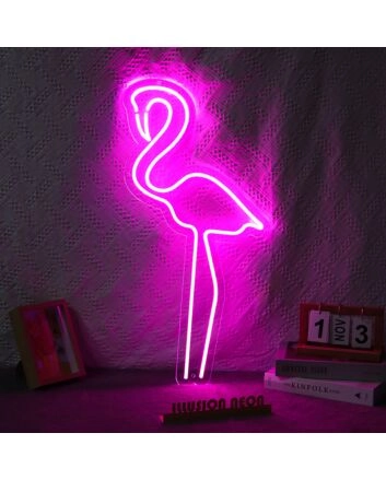 Flamingo V2 Neon Sign for Tropical and Fun Spaces