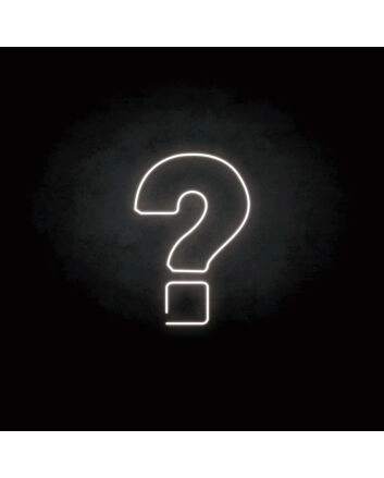 &#39;Question Mark&#39; neon sign