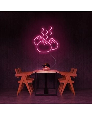Dumpling Neon Sign for Food Lovers and Restaurants