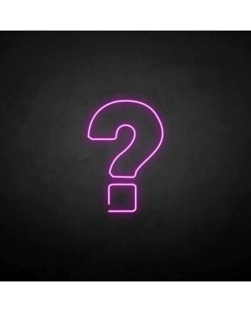 &#39;Question Mark&#39; neon sign