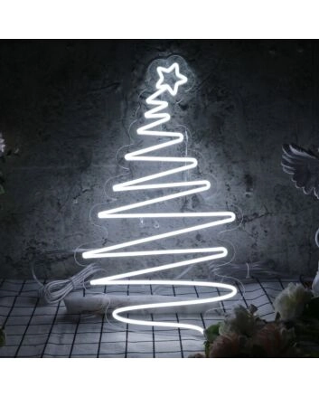 Christmas Tree Neon Sign for Holiday and Festive Spaces