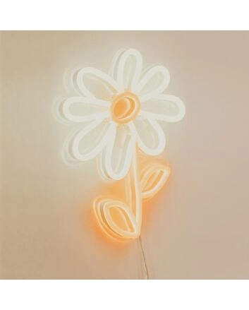 Daisy Neon Sign for Floral and Elegant Decor
