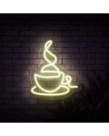 Hot Coffee Neon Sign for Coffee Lovers and Cafes
