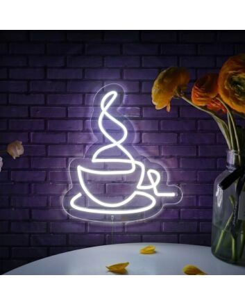 Hot Coffee Neon Sign for Coffee Lovers and Cafes
