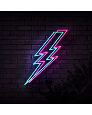 Lightning Bolt V1 Neon Sign for Bold and Stylish Spaces