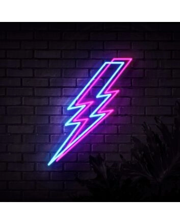 Lightning Bolt V1 Neon Sign for Bold and Stylish Spaces