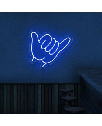 Shaka Neon Sign for Beach and Surfing Themes
