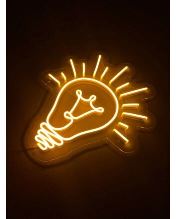 Light Bulb Neon Sign for Bright and Creative Spaces