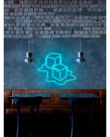 Ice Cube Neon Sign for Fun and Cool Spaces