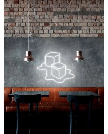 Ice Cube Neon Sign for Fun and Cool Spaces