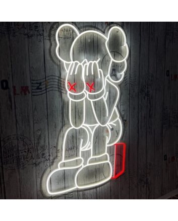 Crying Kaws Neon Sign for Artistic and Bold Spaces