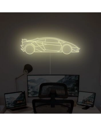 Lamborghini Car Neon Sign for Car Enthusiasts