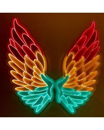 Macaw Wings Neon Sign for Nature and Whimsical Decor