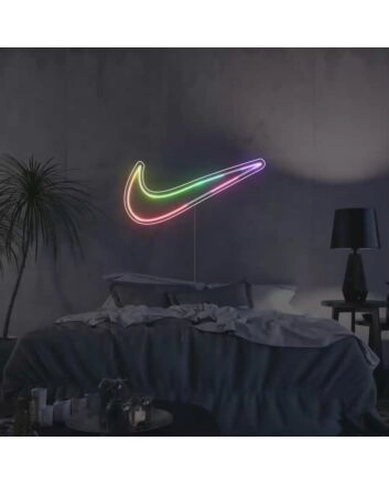 Sneaker Swoosh Neon Sign for Fashion and Fun Spaces