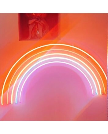 &#39;Rainbow&#39; neon sign