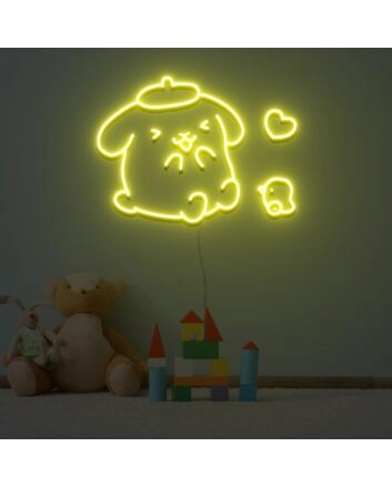 Pom Pom Purin Neon Sign for Fun and Playful Spaces