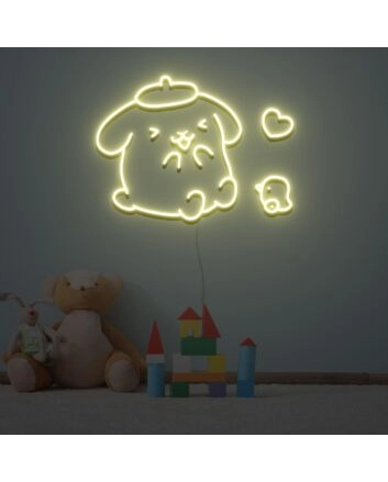 Pom Pom Purin Neon Sign for Fun and Playful Spaces