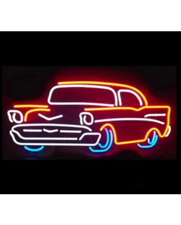 Classic Chevy Hot Rod Neon Car Signs Light for Car Enthusiasts