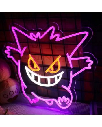 Anime Gengar Neon Sign for Anime Fans