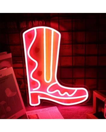 Cowboy Boost Neon Sign for Western and Rustic Decor