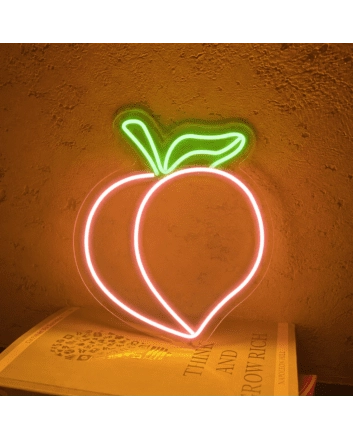 &#39;Peach&#39; neon sign